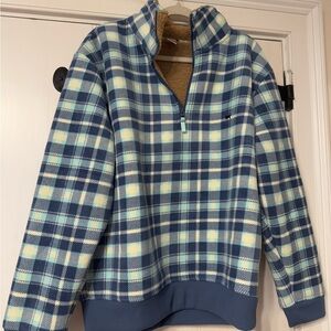 The Black Dog Blue Plaid Sweatshirt